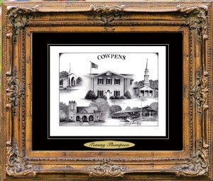 Pencil Drawing of Cowpens, SC